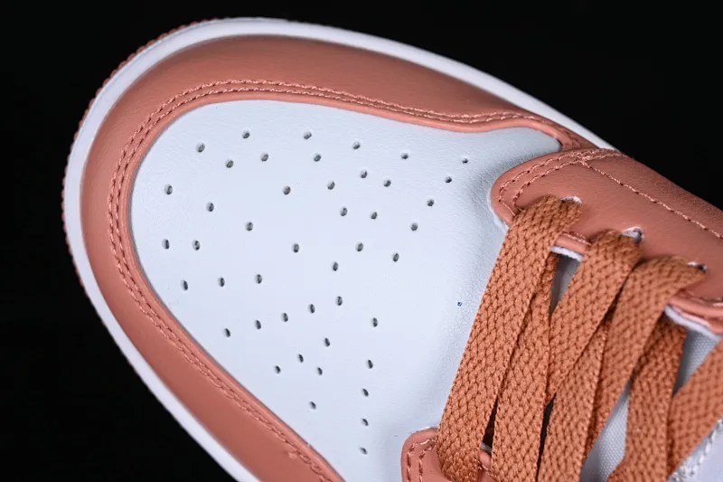 All categories Air Jordan Jordan series basketball shoes Air Jordan 1 Low Z version Air Jordan 1 Low AJ1 Joe 1 white and pink cultural low-top casual sneakers DC0774-080